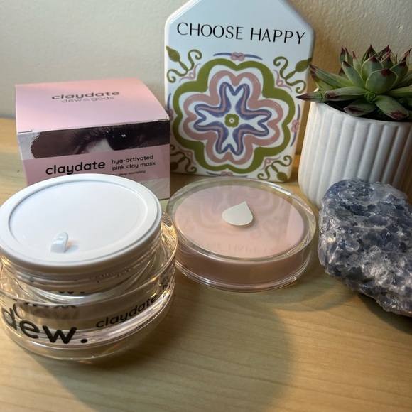 NIB Dew of the Gods Claydate Pink Clay Healing Face Mask - Picture 5 of 5